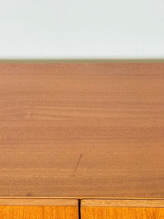Image 1 of Scandinavian teak sideboard with 4 doors and tapered legs, 1960s