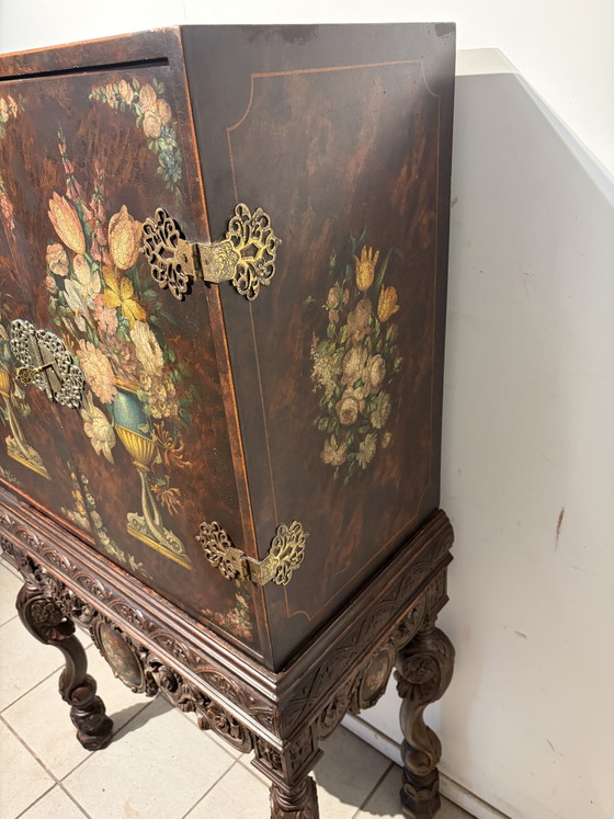 Antiek Zeldzaam Rariteitkabinet – Kasten, Metal, Wood (photo 4 of 11)