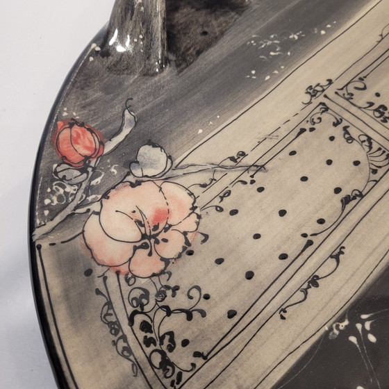 Image 1 of Bandeja de Cerámica con Motivos Florales, Poterie Galtié, 80’s – Francia