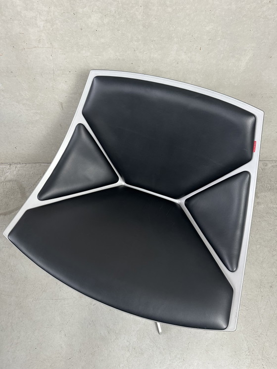 Design space lounge zetel - Fritz Hansen – Draaistoelen, Fiberglass, Aluminium, Vintage (photo 4 of 15)