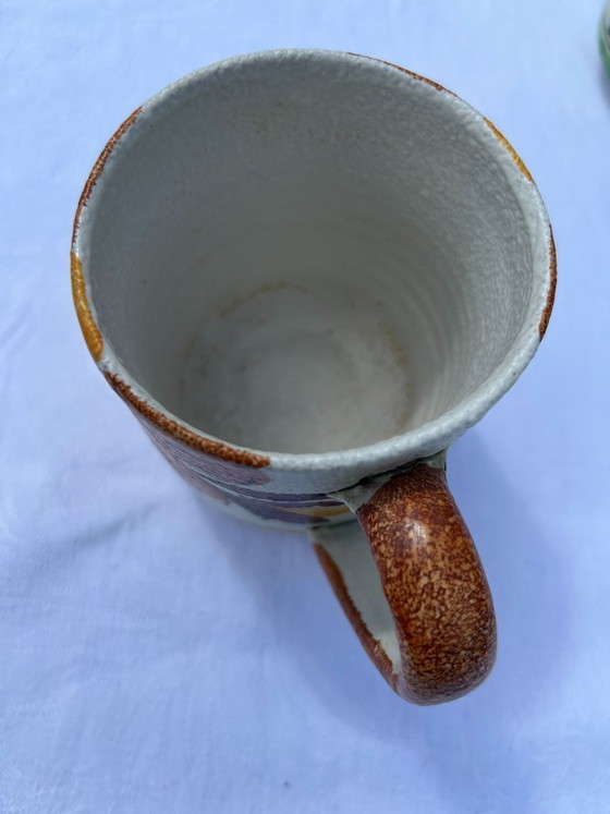 Image 1 of 2 tasses/mugs vintage en céramique des années 70 et 80, peints à la main