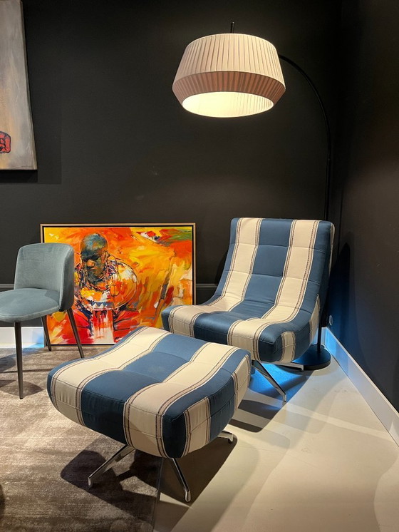 Image 1 of 1x Draaifauteuil + hocker