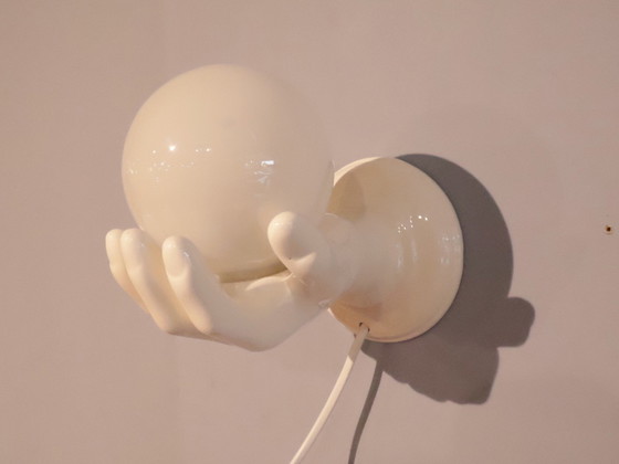 Image 1 of Lampada da parete vintage in porcellana per pallamano