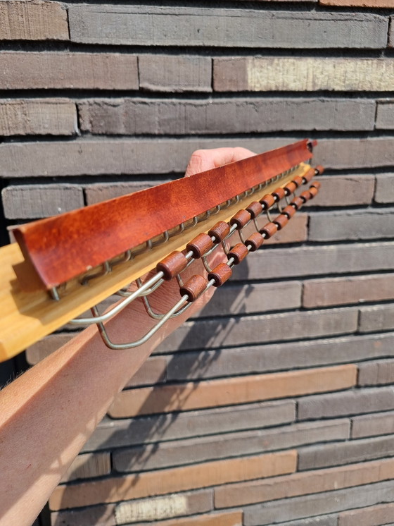 Image 1 of Italiaanse stropdassenhouder ontwerper Ico Parisi voor Fratelli Reguitti, Mid Century, noten-, en beukenhout