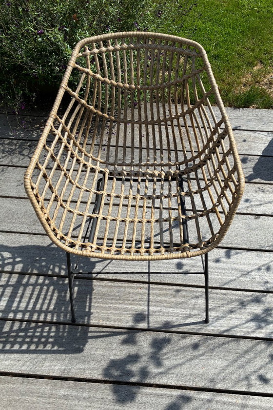 2x Tuin Stoel – Tuinstoelen, Rattan (photo 2 of 7)