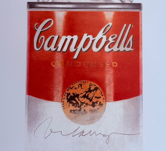 Image 1 of Mel Ramos: "Suzy Soup". Manifesto originale della mostra museale del 2015, in ottime condizioni.