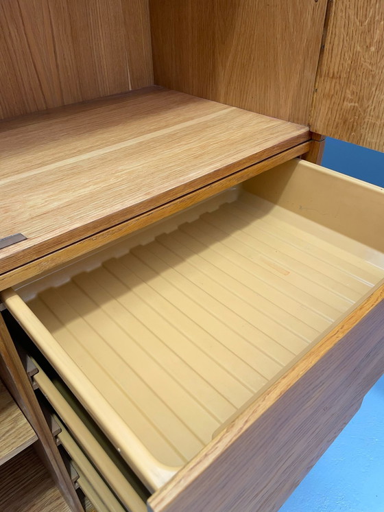 Image 1 of U-450 kast in eiken van Jiří Jiroutek voor Interiér Praha, Tsjecho-Slowakije, jaren 1960