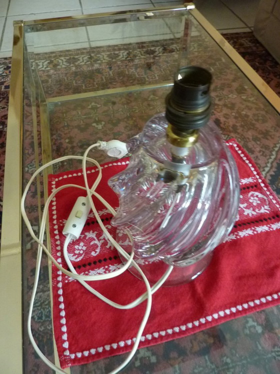 Image 1 of lampada da tavolo in cristallo ritorto