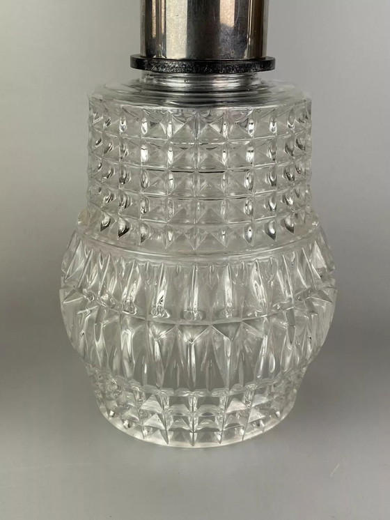 Image 1 of Lampada da soffitto anni '70, lampada a sospensione, lampada a cascata, vetro cromato, design spaziale