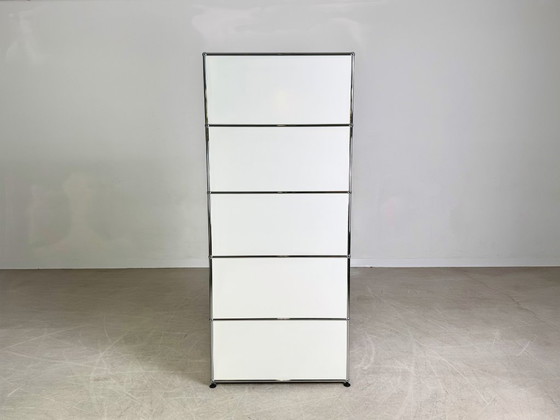 Image 1 of Original USM Haller office cabinet/bookshelf, pure white design