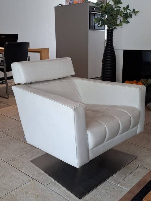 fauteuil pivotant GEALUX Relax en cuir