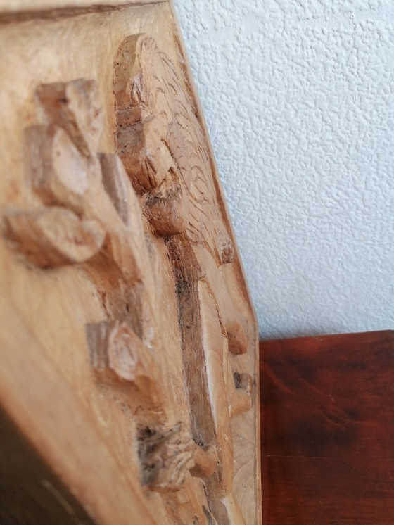 Image 1 of Handgesneden Houtsnijwerk - Leeuw