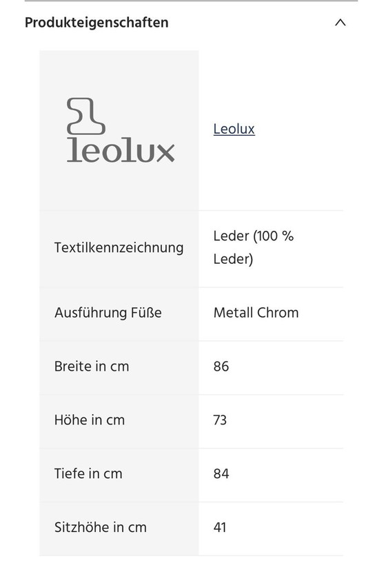 Image 1 of Leolux Pallone Sessel Leder