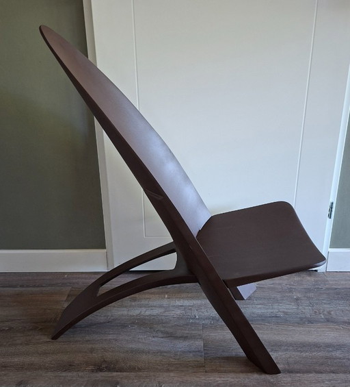 Poltrona lounge di design olandese. Progettata dal Dr. Schwartz per Demury. – stoelen fauteuils, Polyester, Plastic