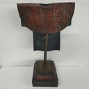 Decorative statue, cape or robe of tin/copper