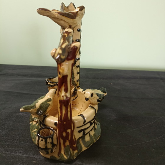 Aegitna Vallauris Ceramic Birdhouse – Jérôme Massier Style – 1950s/60s – Decorative Objects (photo 2 of 7)
