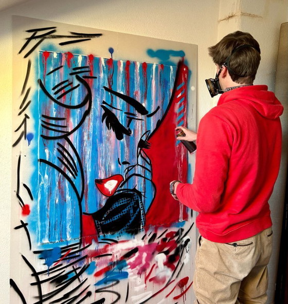 Image 1 of GONGAS - Suspicious Minds - Toile d'artiste