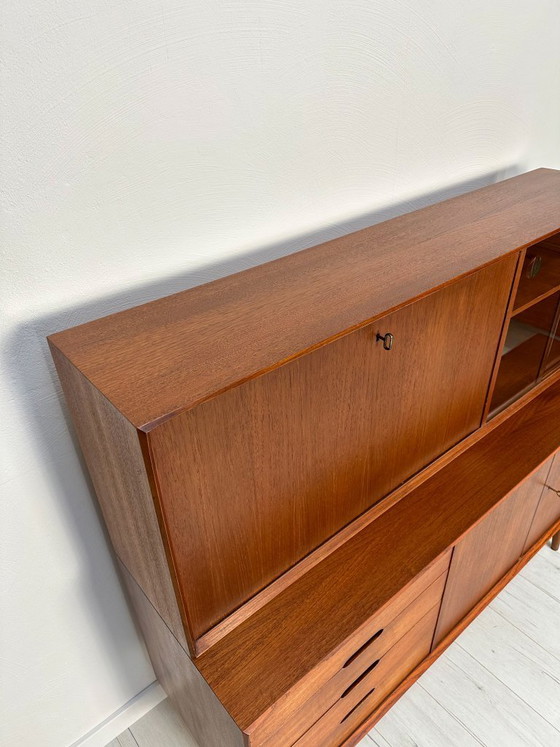 Image 1 of 1960s Teak Sideboard / Highboard ‘Vario 150’ by Rex Raab for Wilhelm Renz – Mid-Century Cabinet