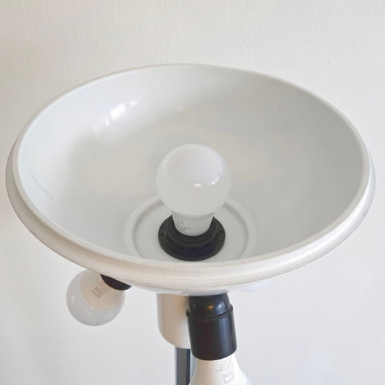 Image 1 of Vintage Swisslamps-International vloerlamp uit de jaren 70, gemaakt van verchroomd staal.