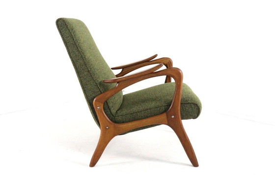Image 1 of fauteuil vintage rembourré style milieu du siècle