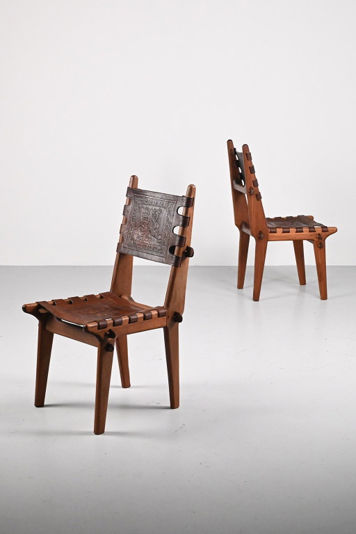 Pair of Brutalist Angel Pazmino chairs (photo 2 of 12)
