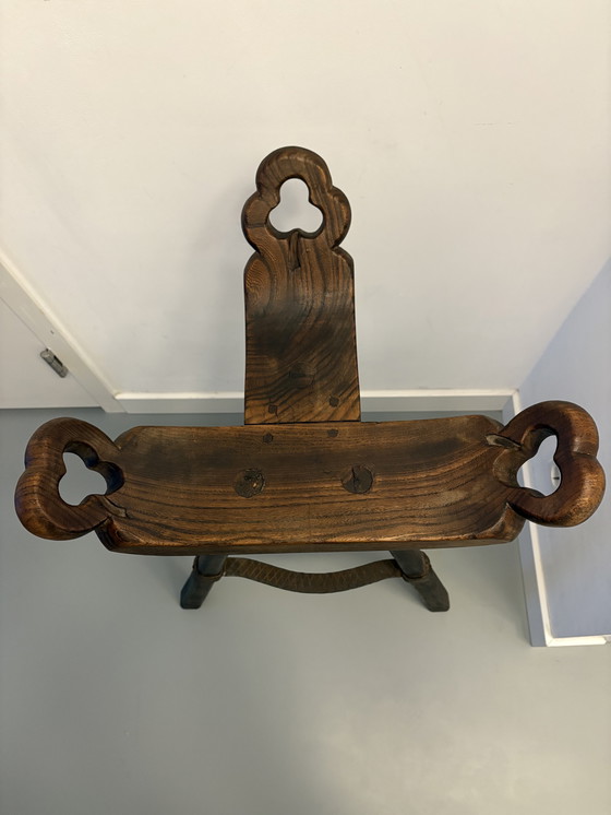 Image 1 of Vintage Spaanse Brutalist ‘Marbella’ kruk