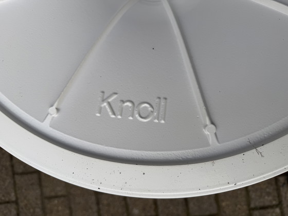 Image 1 of Original Carrara marble round Knoll Tulip dining table (120cm)