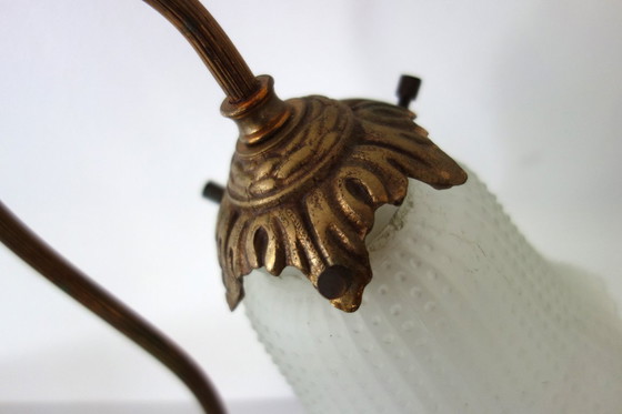 Image 1 of Art Deco brass cherub or angel lamp