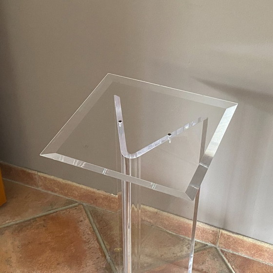 David Lange console uit 1980. Plexiglas. – Roche Bobois (photo 5 of 6)