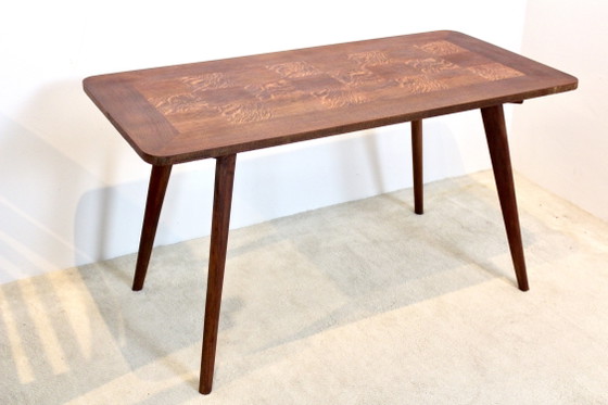 Eikenhouten Koffietafel met fineer inleg, Koffietafelboeken (foto 8 van 8)