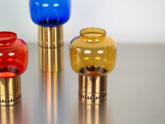 Image 1 of Zeer zeldzame set van 4 vintage kandelaars Lotta van Hans-Agne Jakobsson