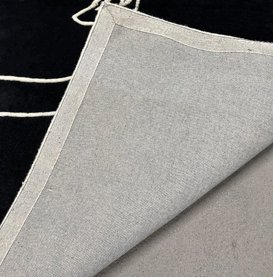 Image 1 of Handwoven rectangular Scandinavian wool rug