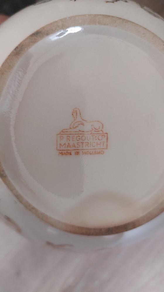 Image 1 of Antique Petrus Regout Milk Jug (16 cm) – Gold Decoration (ca. 1892-1900)