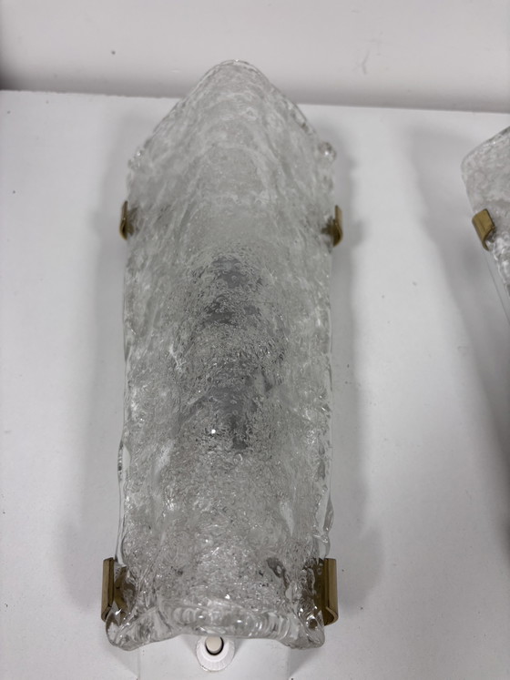 Set Hillebrand Apliques de cristal de hielo Modelo 8529 – Hillebrand leuchten, Glass (photo 8 of 13)