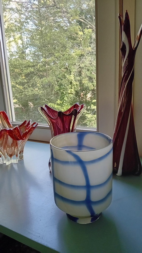 Image 1 of Mouth-blown glass vase Pomax Greco