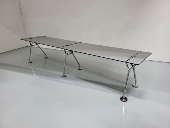 Image 1 of 1x Vergadertafel Nomos Tecno, Lichtgrijs blad