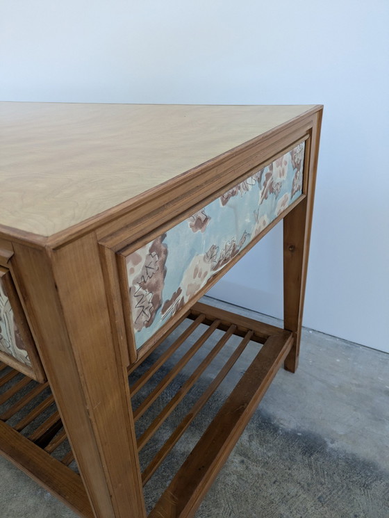 Image 1 of Escritorio (3) - Textil, Madera