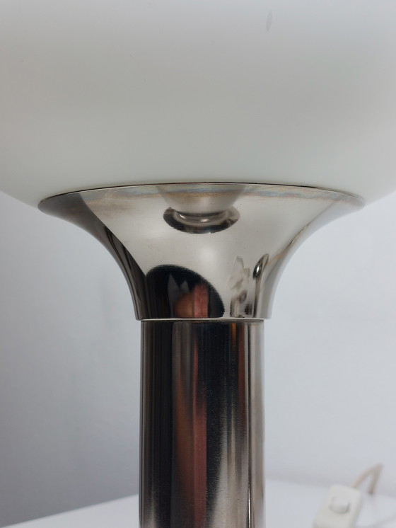 Image 1 of Vintage tafellampen DDR Space Age chromen bedlampjes