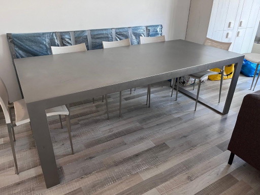 Grote Moderne Eettafel RVS