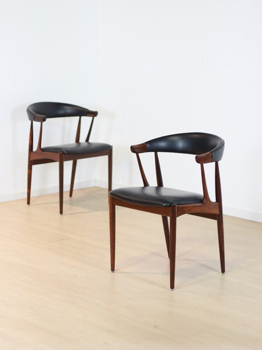 juego 'BA113' sillas de palisandro Johannes Andersen