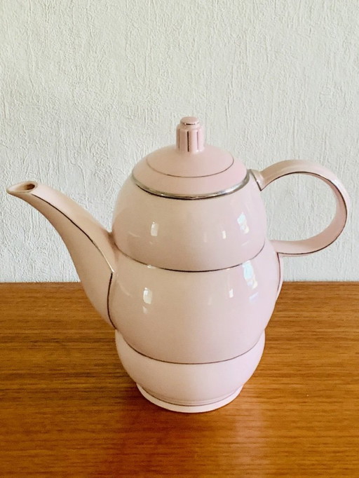 Art Deco theepot van RGK, Tsjechoslowakije, jaren 1930