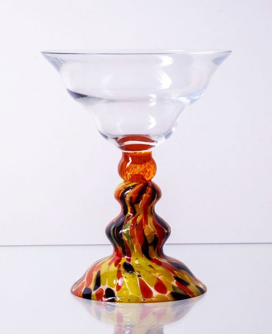 Image 1 of Set di sei bicchieri con stelo vintage, anni '50-'70