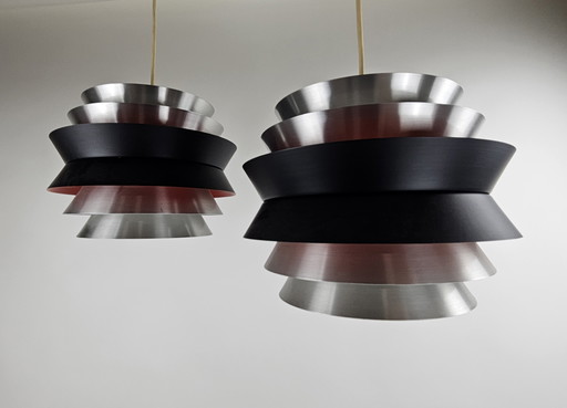 Set de lampes suspendues design danois Carl Thore modèle trava