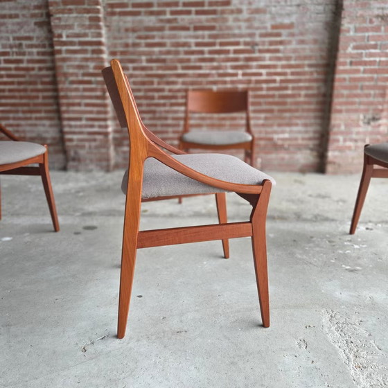 4 Vestervig Eriksen, vintage 1960s Danish dining chairs, Eriksen (Vestervig), Chairs and lounge chairs, Wool (photo 13 of 15)