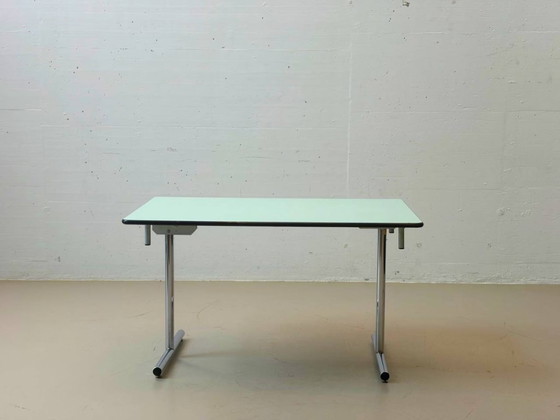 Image 1 of Mesa plegable Kelko práctica de color turquesa/verde