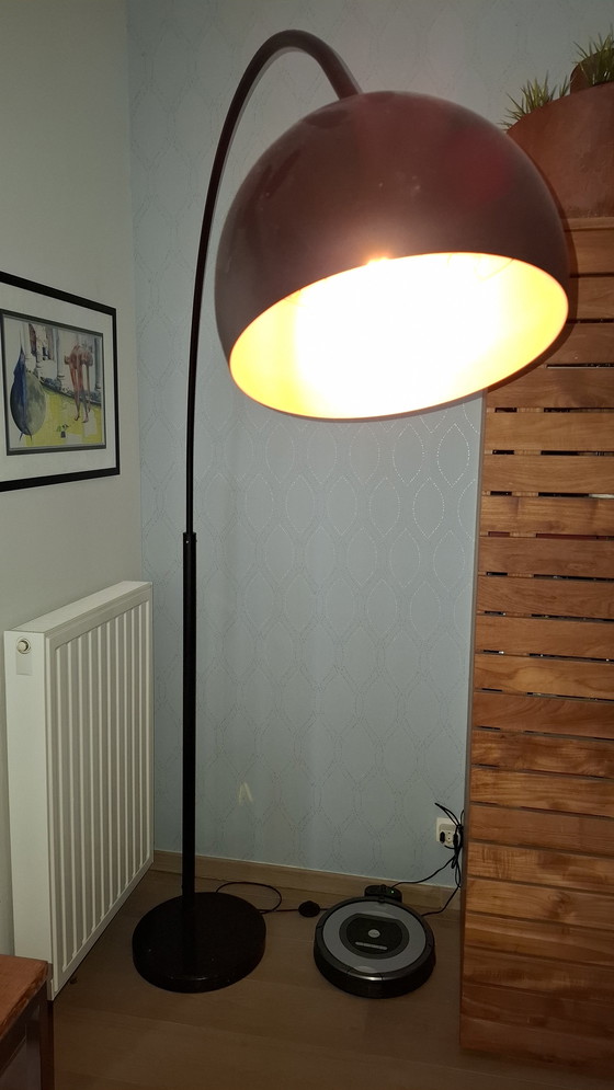 Image 1 of Metal bow black floor lamp from 'Zuiver' 1st edition.