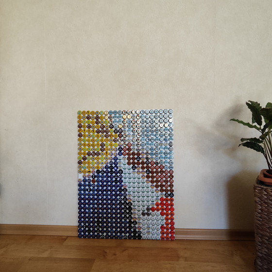 Image 1 of Donald Trump Pixel Art Pop Art / Bottle Cap Unique