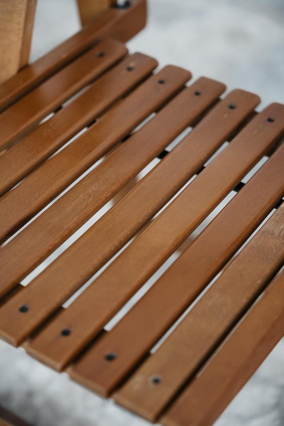 Image 1 of Aldo Jacober voor Alberto Bazzani: 4 Trieste-stoelen, vintage design uit de jaren 60.