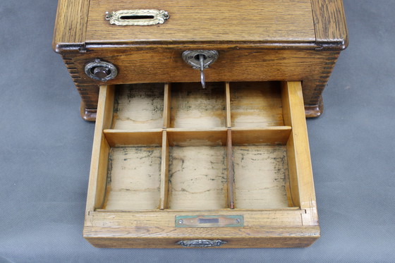 Image 1 of Antike hölzerne Registrierkasse