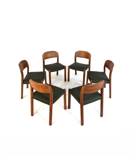 Image 1 of 6 sedie da pranzo danesi restaurate, EMC Møbler '80